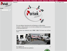 Tablet Screenshot of parisek-saniert.de
